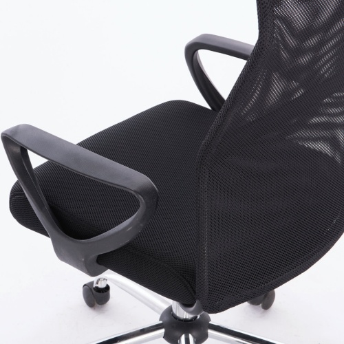 Кресло офисное Brabix Tender MG-330 сетка/ткань/кожзам, черное 531845 фото 3